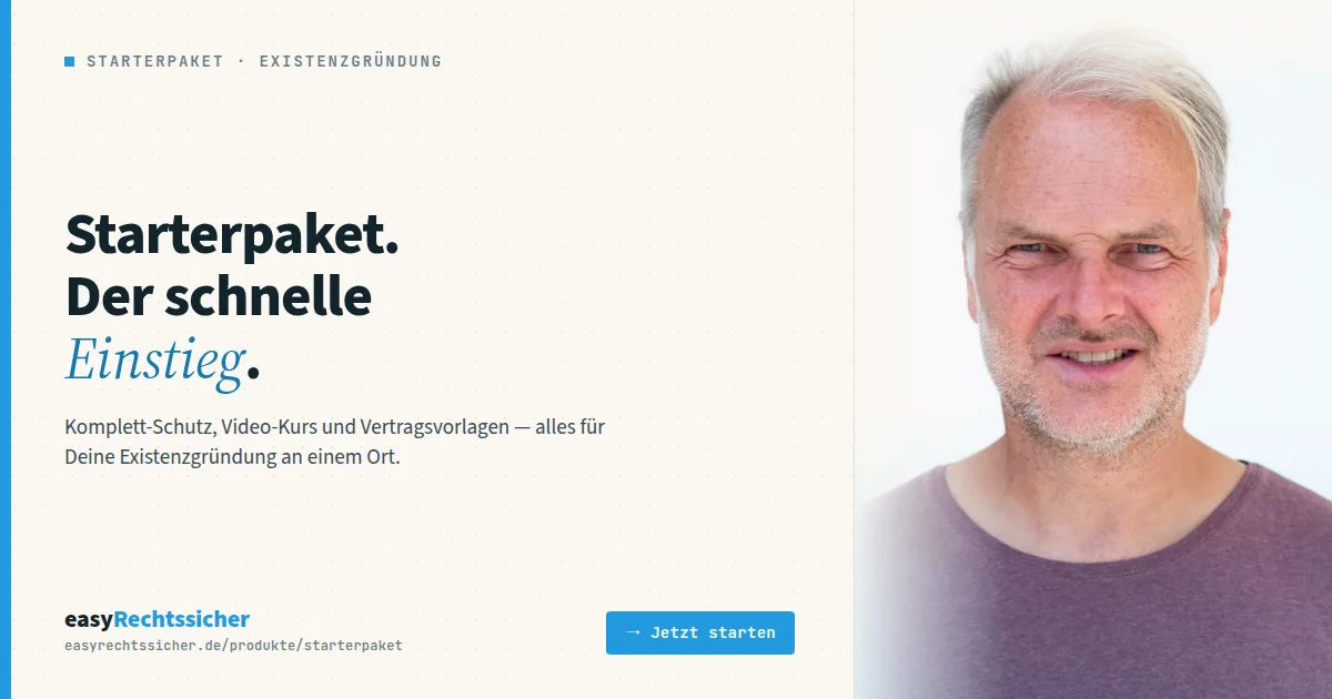 Starterpaket mit AGB SaaS B2B Vorlagen und Dokumenten