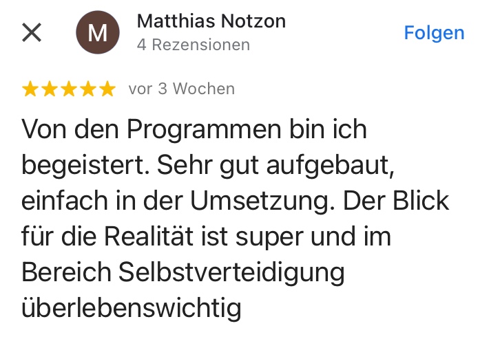 Bewertung-Google-Strongline Academy - Marcel Descy