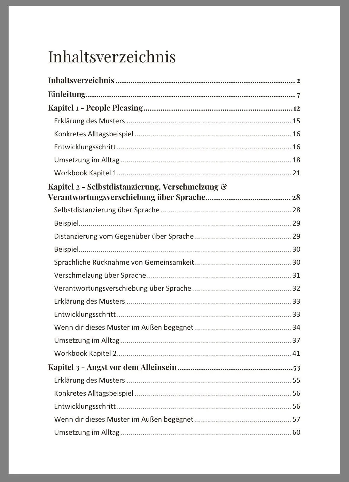 Schluss mit Anpassung und Selbstverlust – E-Book zu Abgrenzung 8 Inhaltsverzeichnis Grenzen setzen in Beziehungen bei Anpassung und Selbstverlust