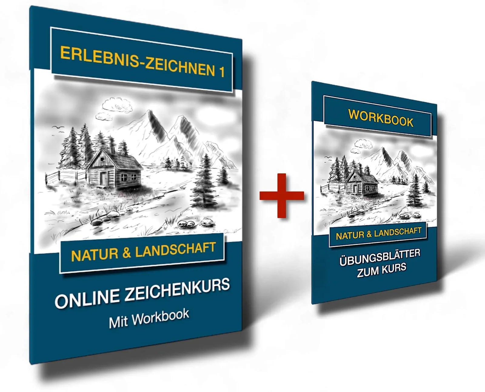 Schmidt's Zeichenwelt – Zeichenkurs-Abo von Ralf Wilhelm Schmidt 10 Erlebnis-Zeichnen 1 Natur und Landschaft mit Online-Kurs und Workbook Bundle