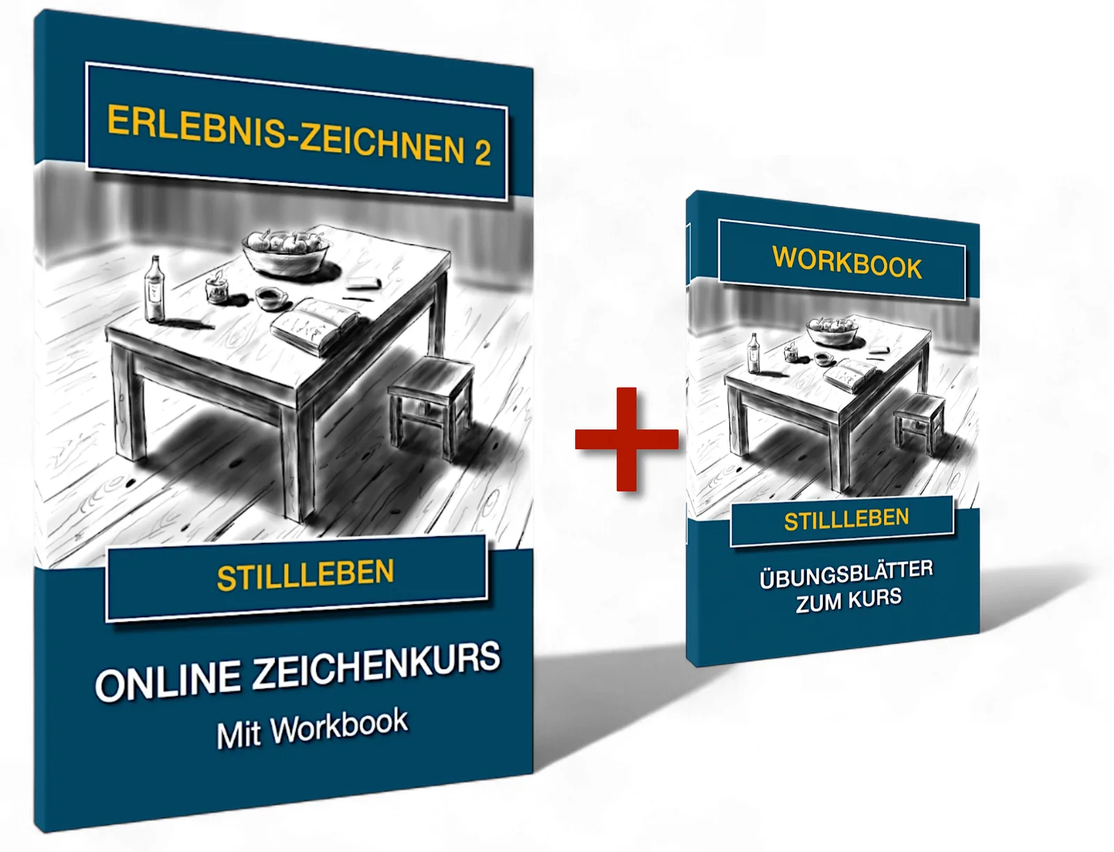 Schmidt's Zeichenwelt – Zeichenkurs-Abo von Ralf Wilhelm Schmidt 12 Erlebnis-Zeichnen 2 Stillleben mit Online-Kurs und Workbook Bundle Darstellung