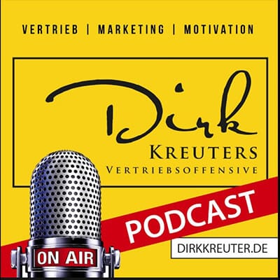 Dirk Kreuters Vertriebsoffensive Podcast Logo mit Mikrofon