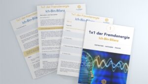 Workbooks 1x1 der Fremdenergie Ich-Bin-Bilanz und Ich-Bin-Piloten mit Energiewellen-Grafik