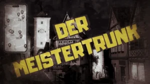 Stadtplatz in Rothenburg ob der Tauber mit historischen Fachwerkhäusern, Produktmockup der Stadtrallye