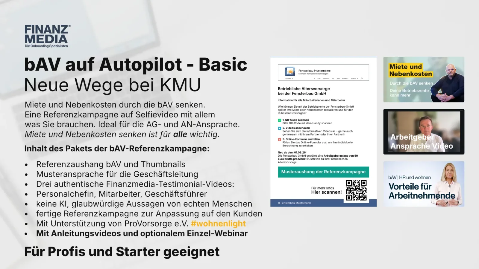 Selfievideo© – Videokurs für Vertrieb 5 Kursinhalt bAV auf Autopilot KMU Vertriebskonzept