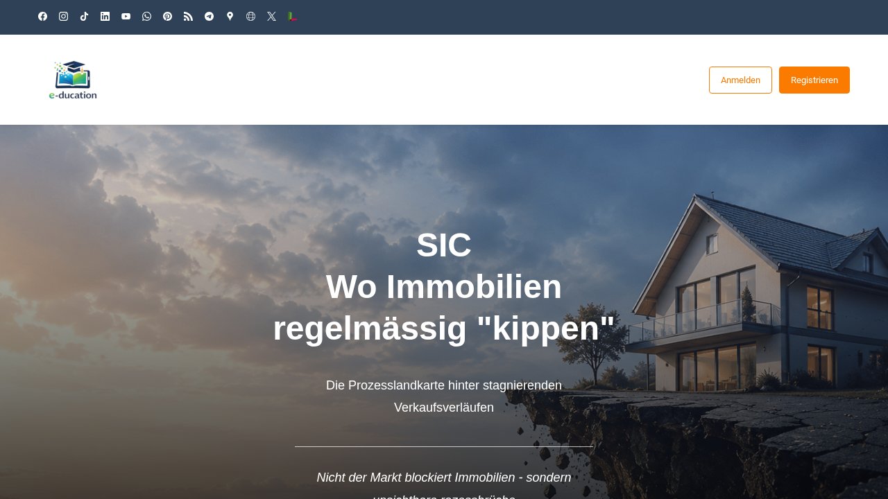 SIC – Prozesslandkarte: Wo Immobilien regelmässig „kippen“ – Ansicht der Verkaufsseite