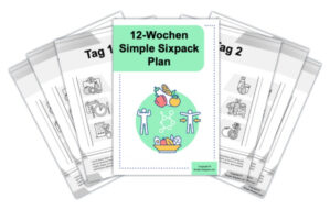 12-Wochen Simple Sixpack Plan Workbook mit Trainings- und Ernährungsplan