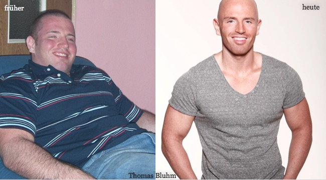Vorher-Nachher Transformation von Thomas Bluhm mit Gewichtsverlust