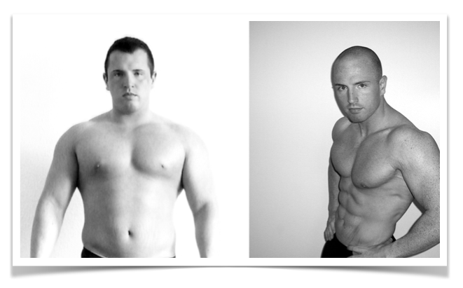Simple Sixpack – E-Book mit Übungsvideos von Thomas Bluhm 5 Vorher-Nachher Fotos von Thomas Bluhm zeigen Transformation zu definierten Muskeln und Sixpack
