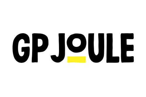Sinn im Leben finden – Live-Workshop zur Resilienz von Anke Lüneburg 6 Logo GP Joule GmbH in Schwarz mit gelbem Balken
