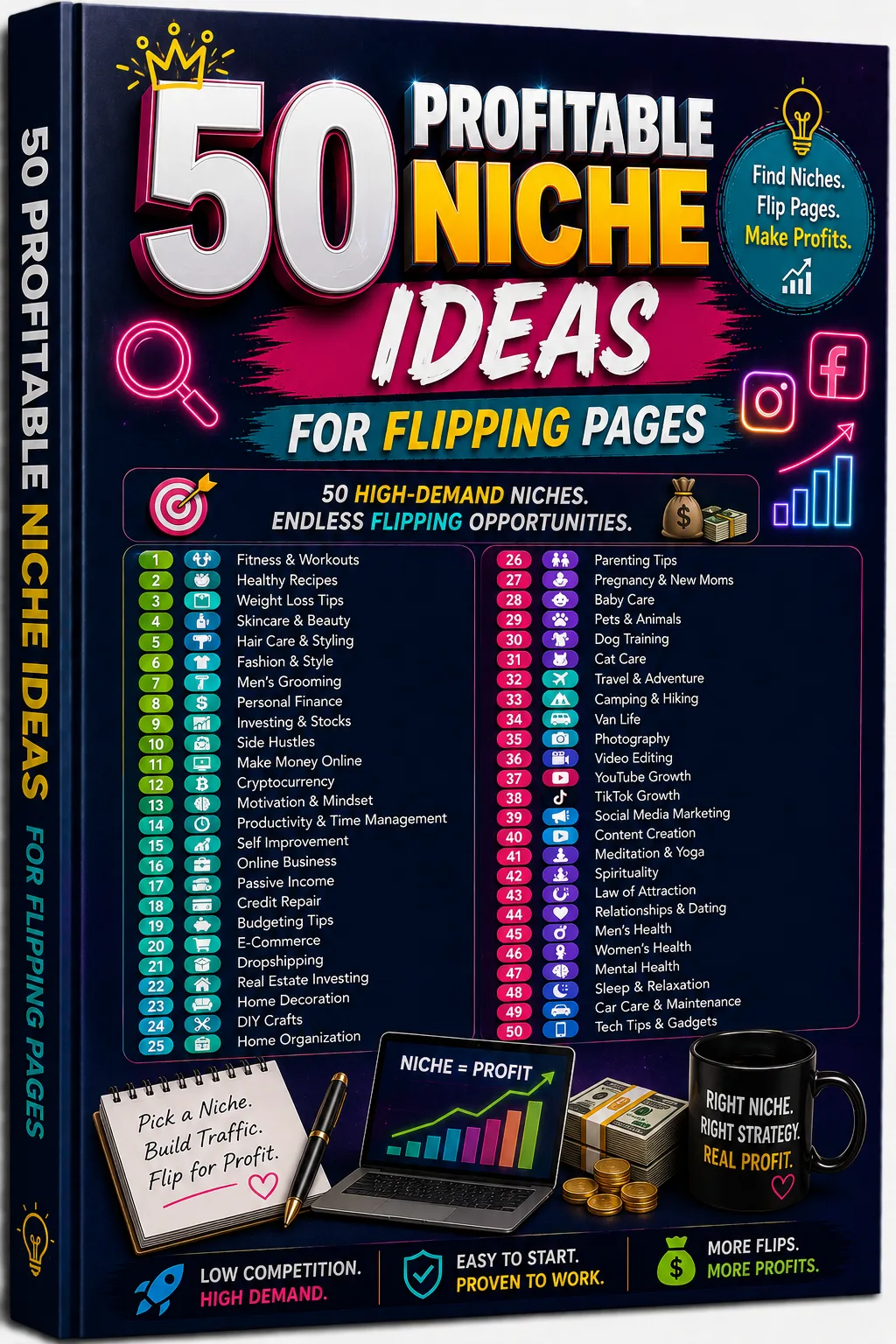 Social Media Flipping – E-Book zu Instagram-Seitenhandel 3 Bonus 1 Cover