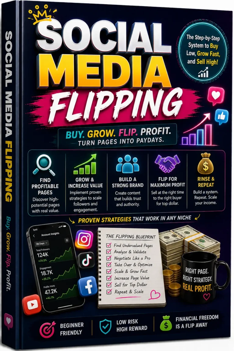 Social Media Flipping – E-Book zu Instagram-Seitenhandel