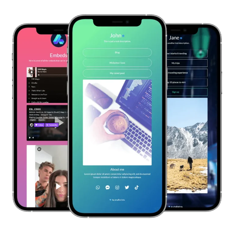 Social Media Super Bundle – Software für Bio-Link-Seiten