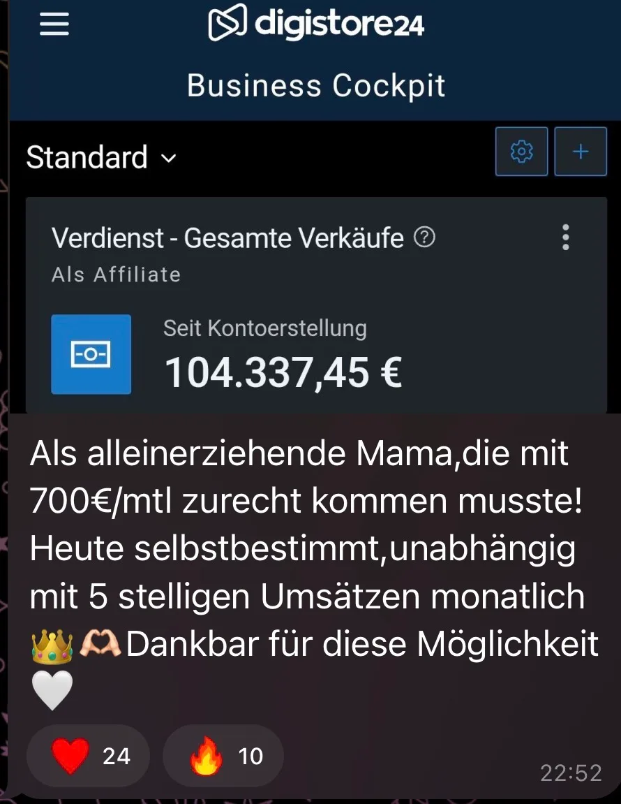 Testimonial Social Queens Club – Elite Ergebnis