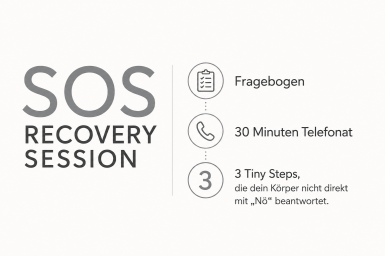 Kursinhalt der SOS-Recovery-Session mit Coaching-Modulen