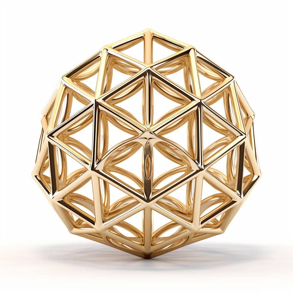 Soul Movie – Video-Meditation für Fülle von Edgard Hörz 3 Goldene geometrische Kugel mit symmetrischem Gittermuster – CopeCart Logo