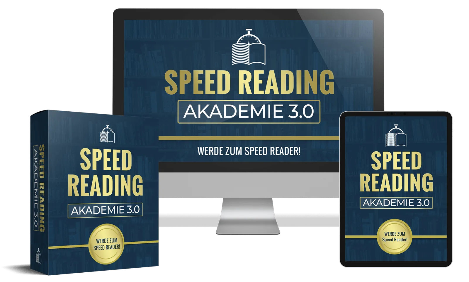 Speed Reading Akademie 3.0 Produktmockup Kursinhalt