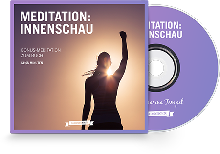Meditationshörbuch-CD Innenschau von Dr. Katharina Tempel mit Frau vor Sonne