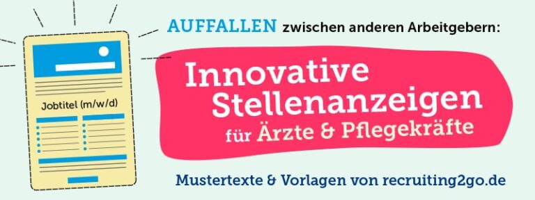 Stellenanzeigen-Mustertexte: Pflege