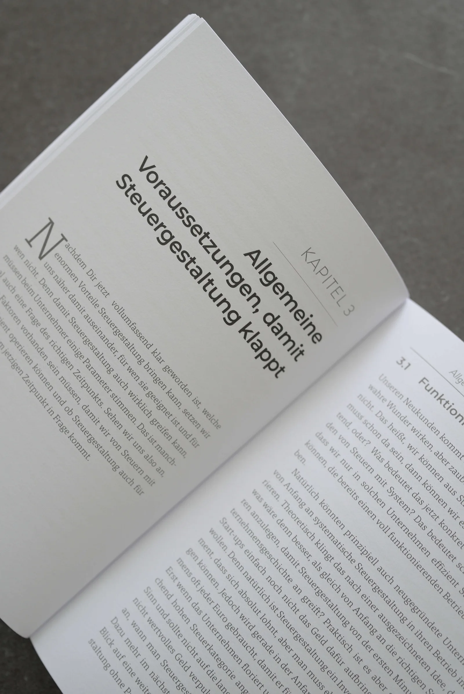 Steuergestaltung mit System Kursstruktur Details