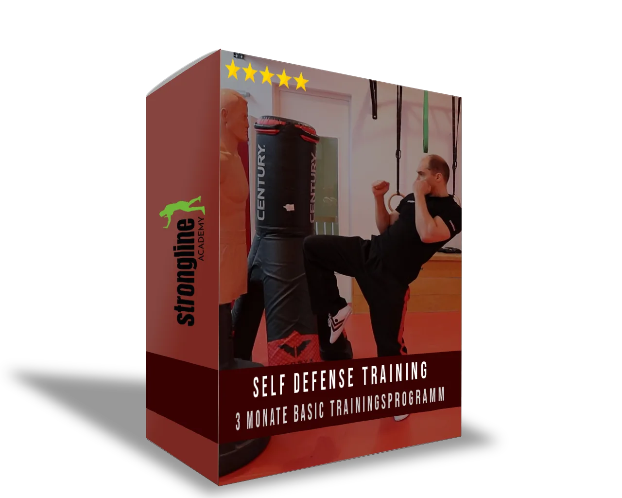 Produktbox 3 Monate Basic Trainingsprogramm mit Trainer beim Boxsack-Training