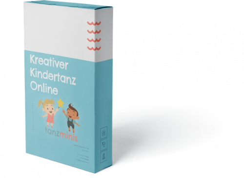 Produktbox Kreativer Kindertanz Online Kurs tanzminis im 3D-Mockup