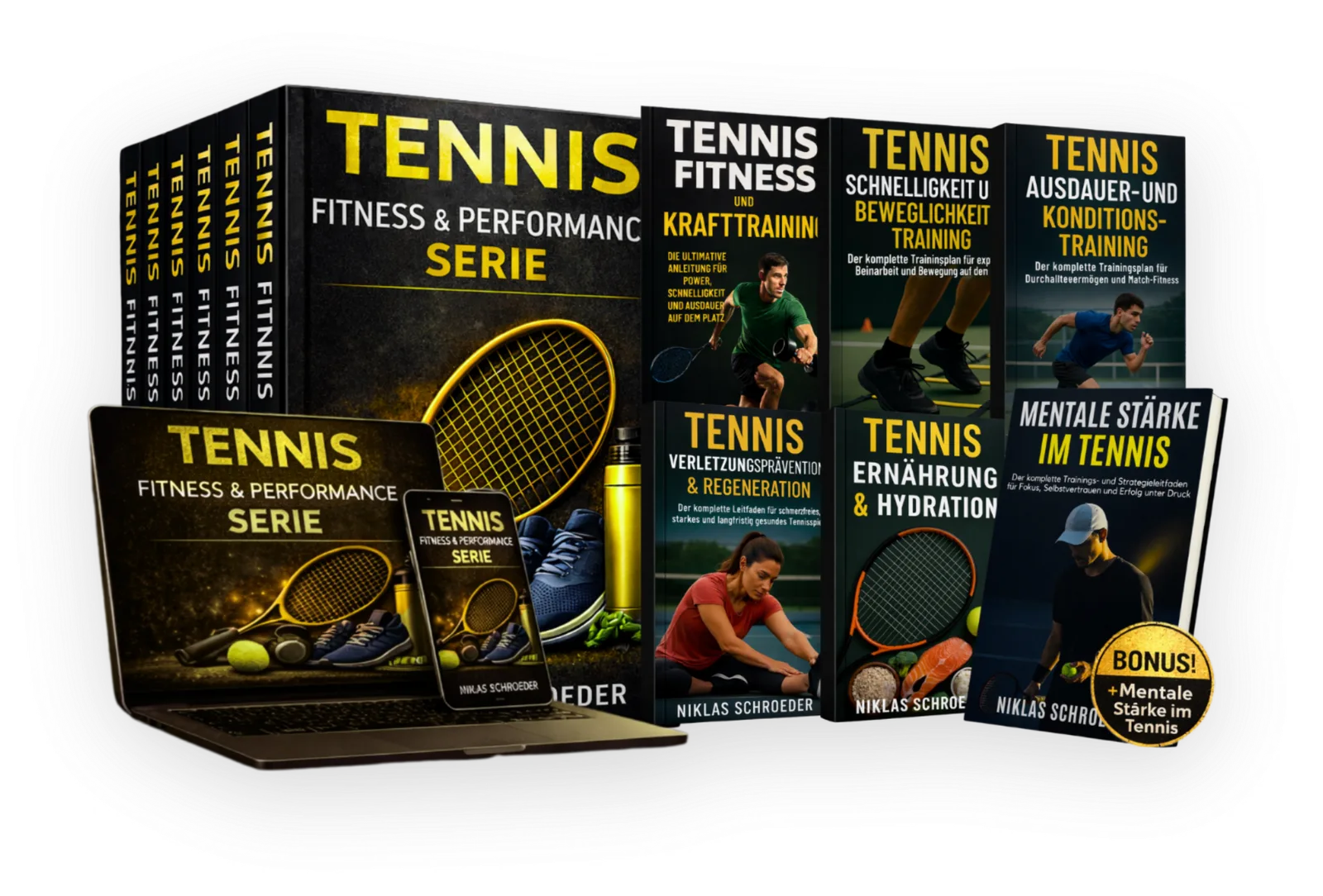 Tennis Fitness & Performance Serie – E-Books zum Athletiktraining 14 Umfassender Trainingsplan mit Übungsvariationen