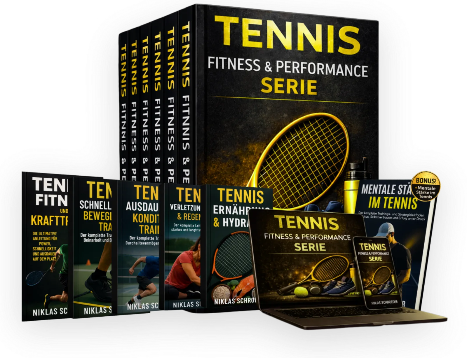 Tennis Fitness & Performance Serie – E-Books zum Athletiktraining 15 Trainingsplan und Übungsprogramm für Tennisspieler
