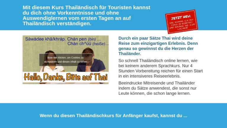 Thai-Crashkurs – ab dem ersten Tag anwenden