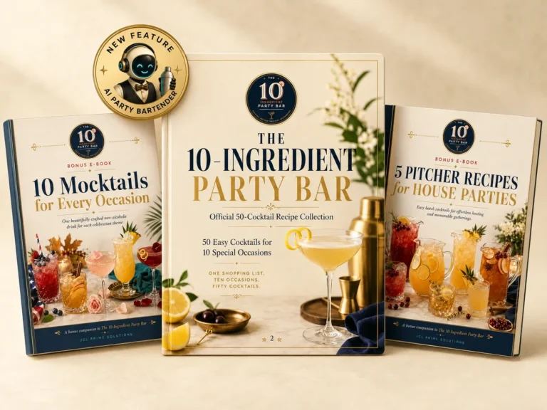 The 10-Ingredient Party Bar – Cocktail-E-Book für Gastgeber