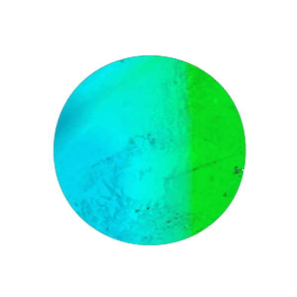 Gradient-Kugel in Cyan und Grün mit strukturierter Oberflächentextur