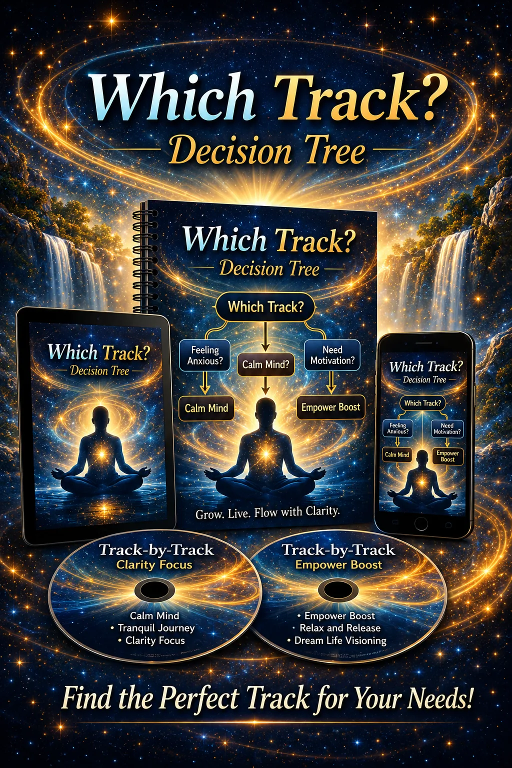 Which Track Decision Tree Entscheidungshilfe mit Flowchart auf Tablets und Smartphone