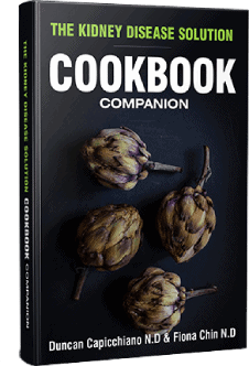 The Kidney Disease Solution Cookbook Companion Kochbuch mit Gemüsemotiv