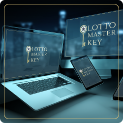 Lotto Master Key Produkt auf Laptop-, Tablet- und Smartphone-Bildschirmen