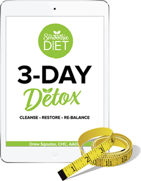 Tablet Mockup The Smoothie Diet 3-Day Detox mit Maßstab-Symbol
