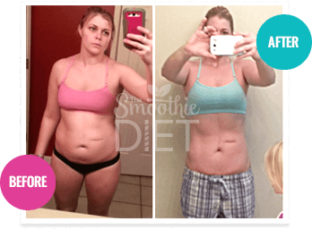 Vorher-Nachher-Foto einer Frau mit Gewichtsverlust-Ergebnis, Before/After Vergleich