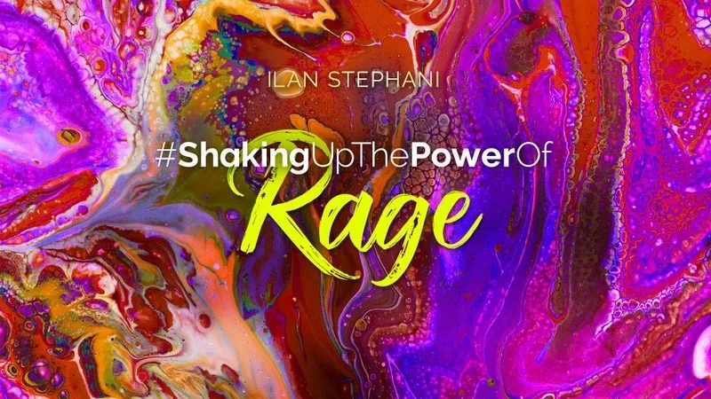 The Shaking Collection Galerie-Slide mit #ShakingUpThePowerOfRage Text auf rot-magenta Hintergrund