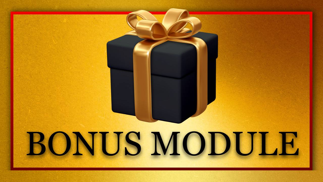Schwarze Geschenkbox mit goldenem Schleifenbogen auf goldenem Hintergrund