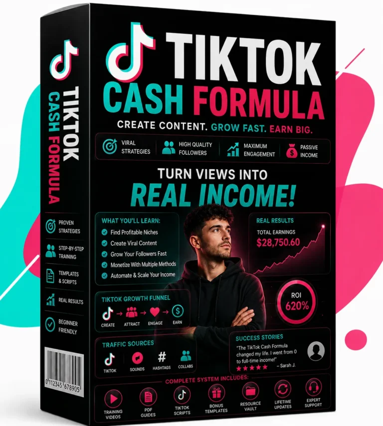 TikTok Cash Formula – E-Book über Faceless-Videos