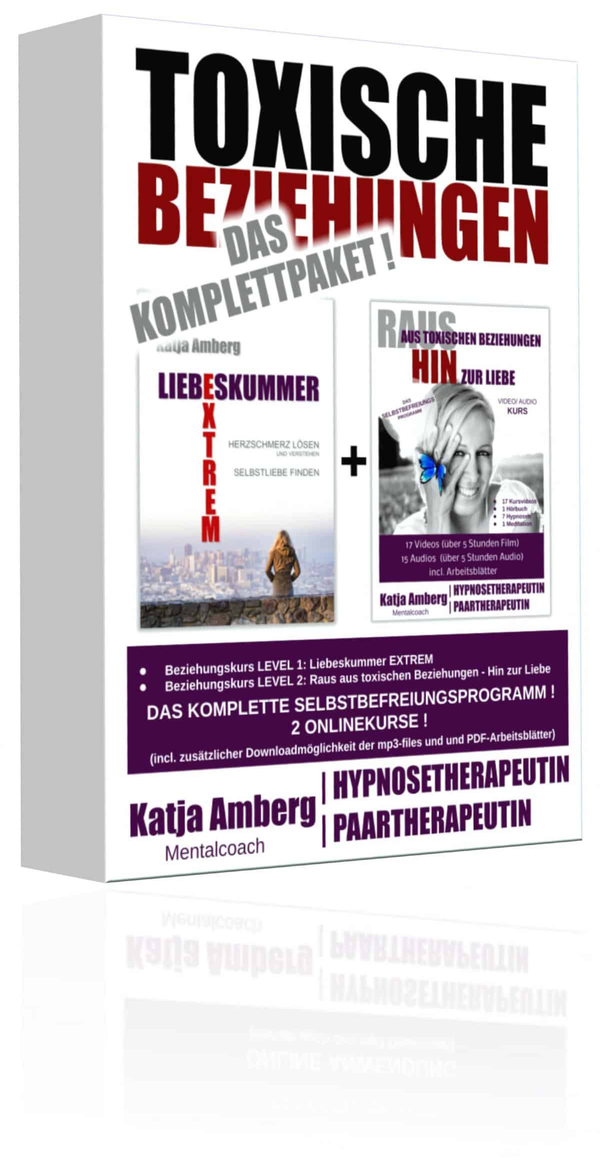3D-Produktbox Komplettpaket Toxische Beziehungen mit zwei Kursen