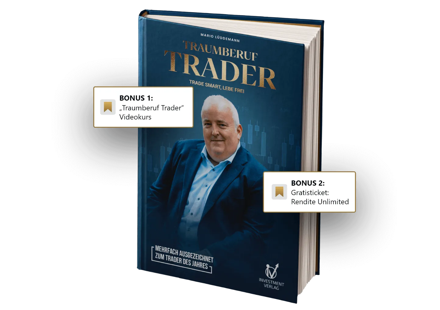 Traumberuf Trader Buch und digitale Kursinhalte Mockup