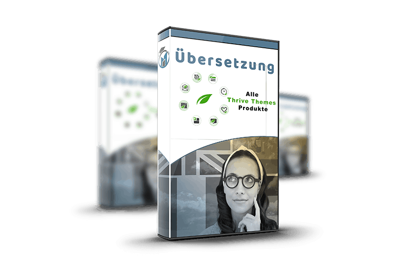 Thrive Komplett Bundle Übersetzung – Software-Box mit mehreren Thrive-Produkt-Icons