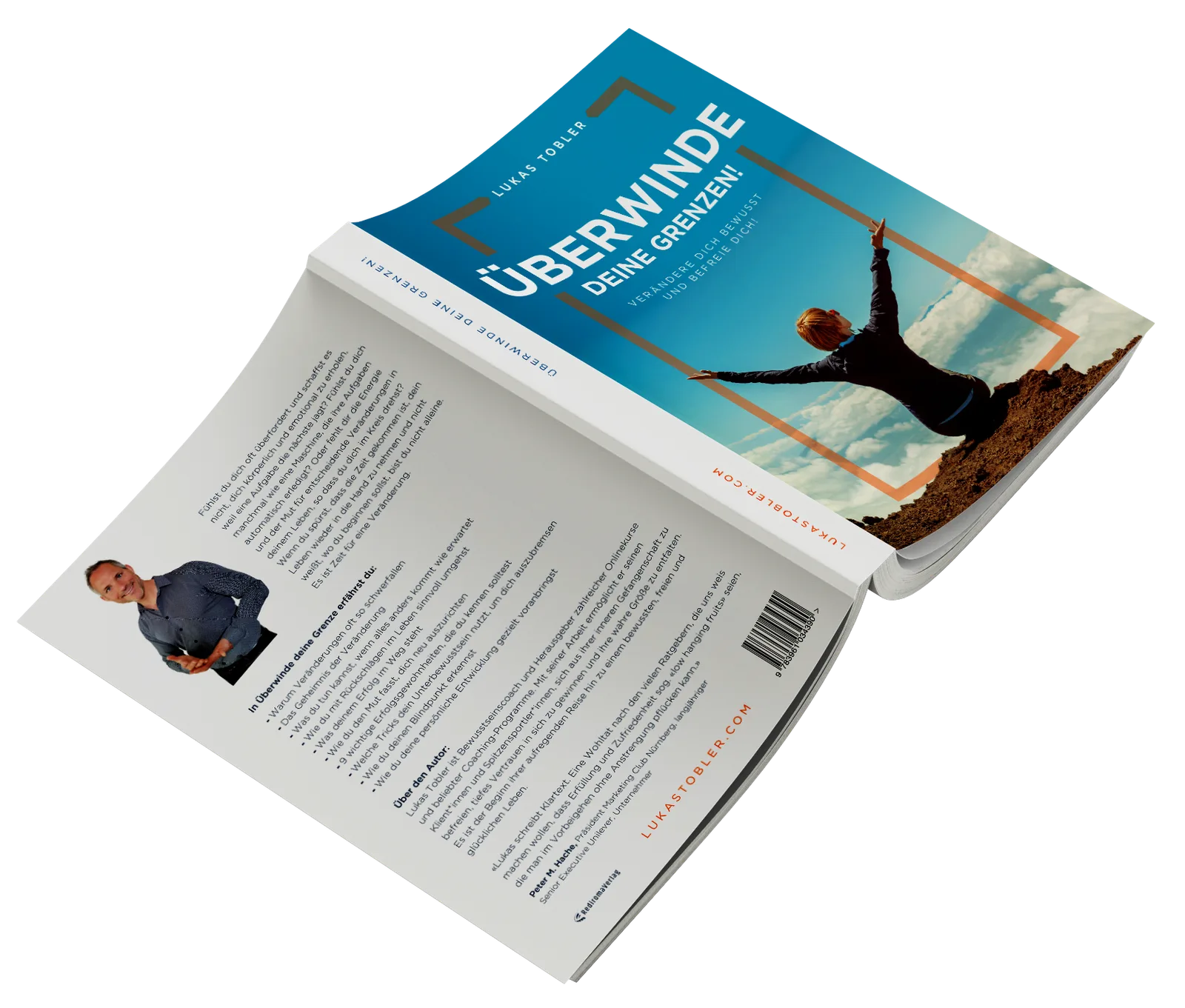 E-Book Mockup Überwinde deine Grenzen