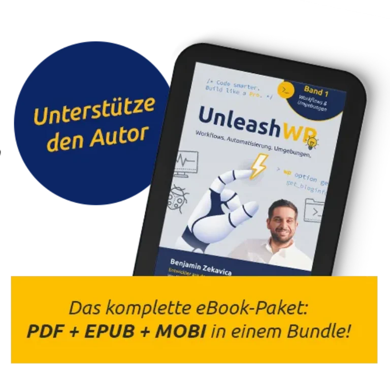 UnleashWP – E-Book zu WordPress-Workflows von Benjamin Zekavica