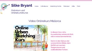 Video-Online Urban Sketching Kurs – Thema Mallorca – Ansicht der Verkaufsseite