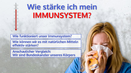 Thumbnail Immunsystem stärken mit Frau und Orange auf weißem Hintergrund