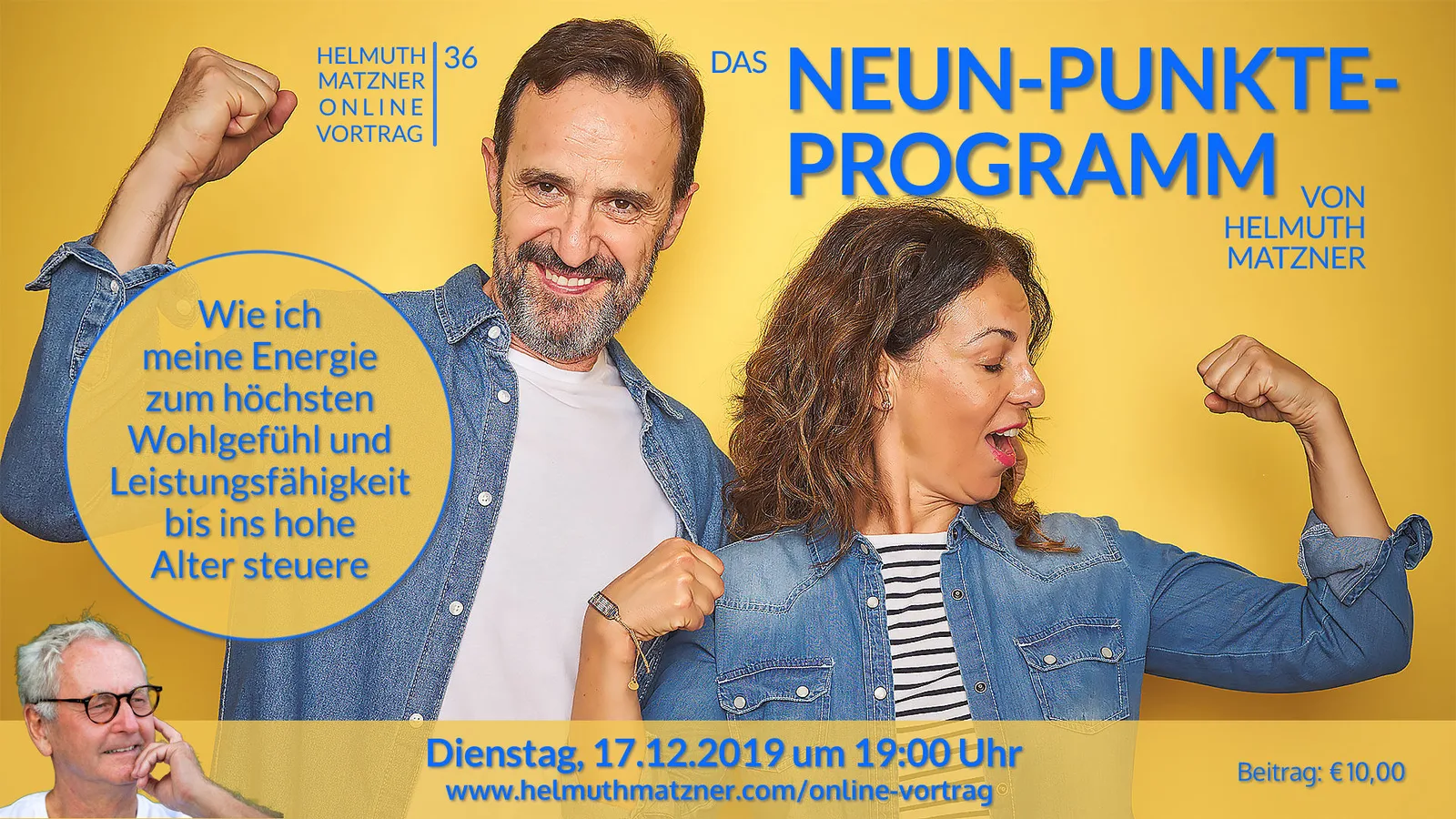 Helmuth Matzner mit zwei anderen Personen, Titel Das Neun-Punkte-Programm