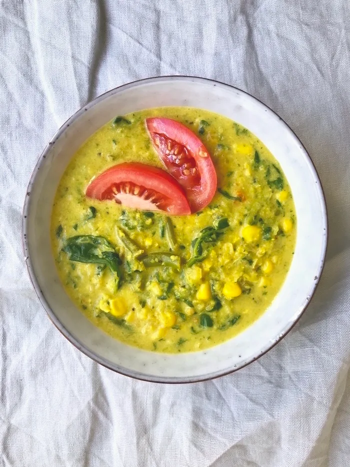 Veganer Mais Bohnen Eintopf