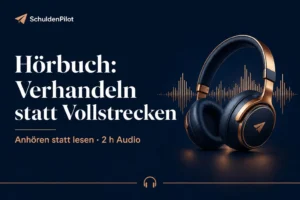 Hörbuch-Cover Vergleich statt Vollstreckung mit Mario Reinwarth zum Thema Inkasso, Kreditkarten und SCHUFA