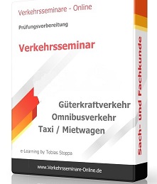 Produktbox des Verkehrsseminars für Güterkraftverkehr, Omnibusverkehr, Taxi und Mietwagen